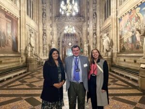 Postlethwaite team at the Houses of Parliament